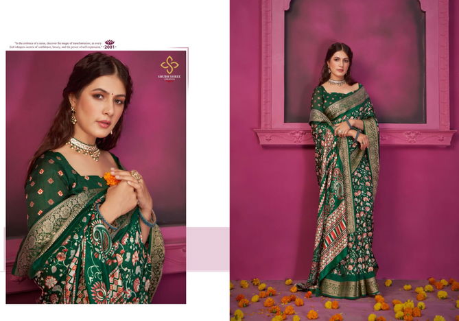 Kashmiri Silk 2 By Shubh Shree Velvet Tusser Silk Wedding Sarees Wholesale Shop In Surat